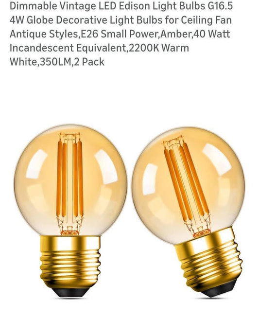 Dimmable Vintage LED Filament Bulbs