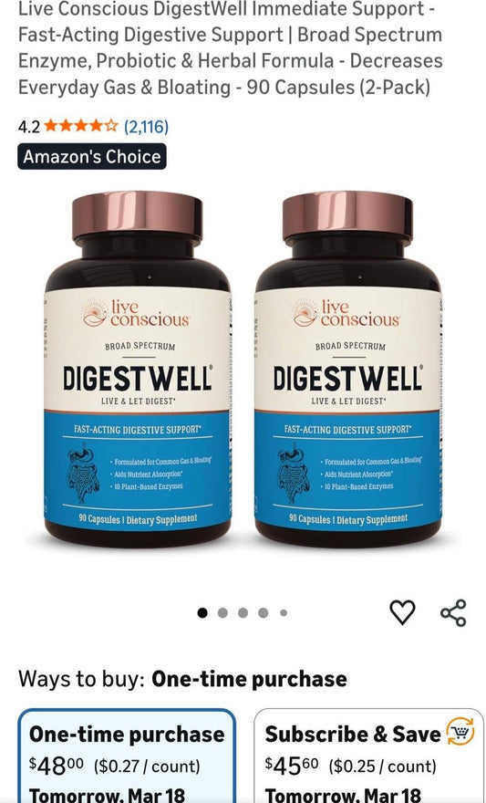 Digest Well Probiotic- Set of 2