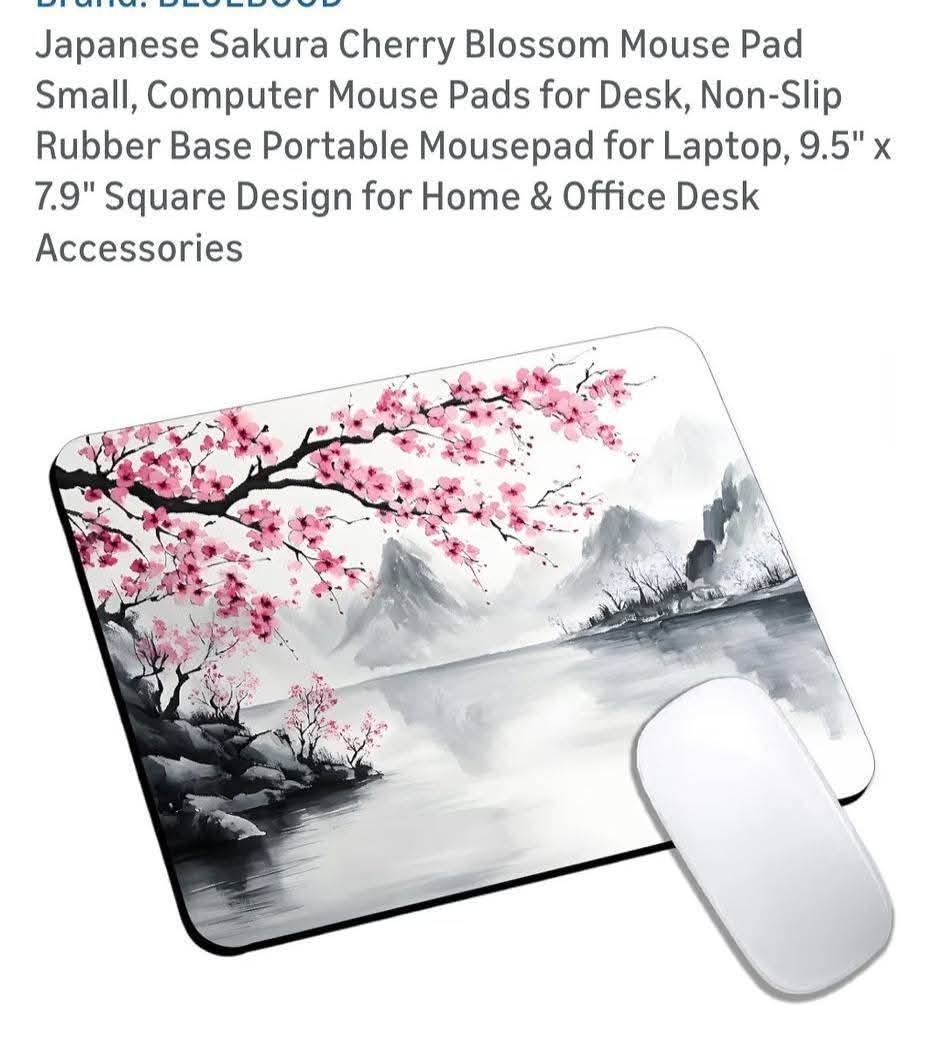 Japanese Cherry Blossom Mouse Pad