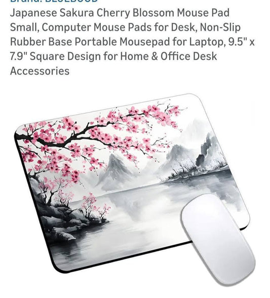 Japanese Cherry Blossom Mouse Pad