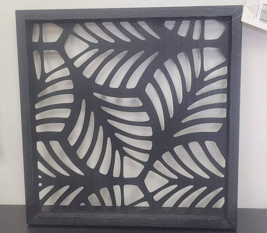 Lattice Wall Decor- Set of 2- Green & Black