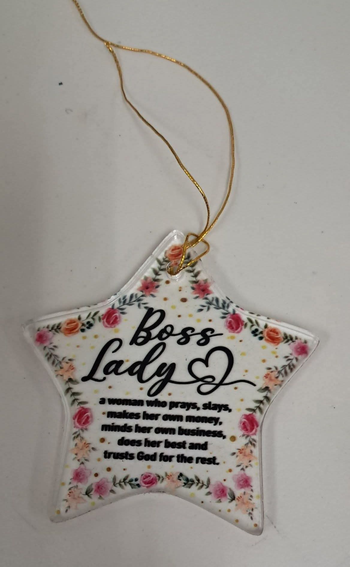 Boss Lady Star Ornament