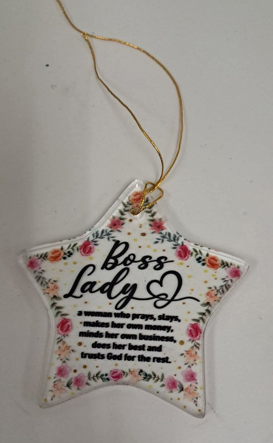 Boss Lady Star Ornament