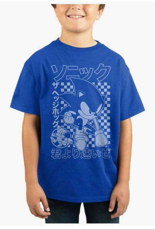 Kids Sonic the Hedgehog T-shirt- Blue