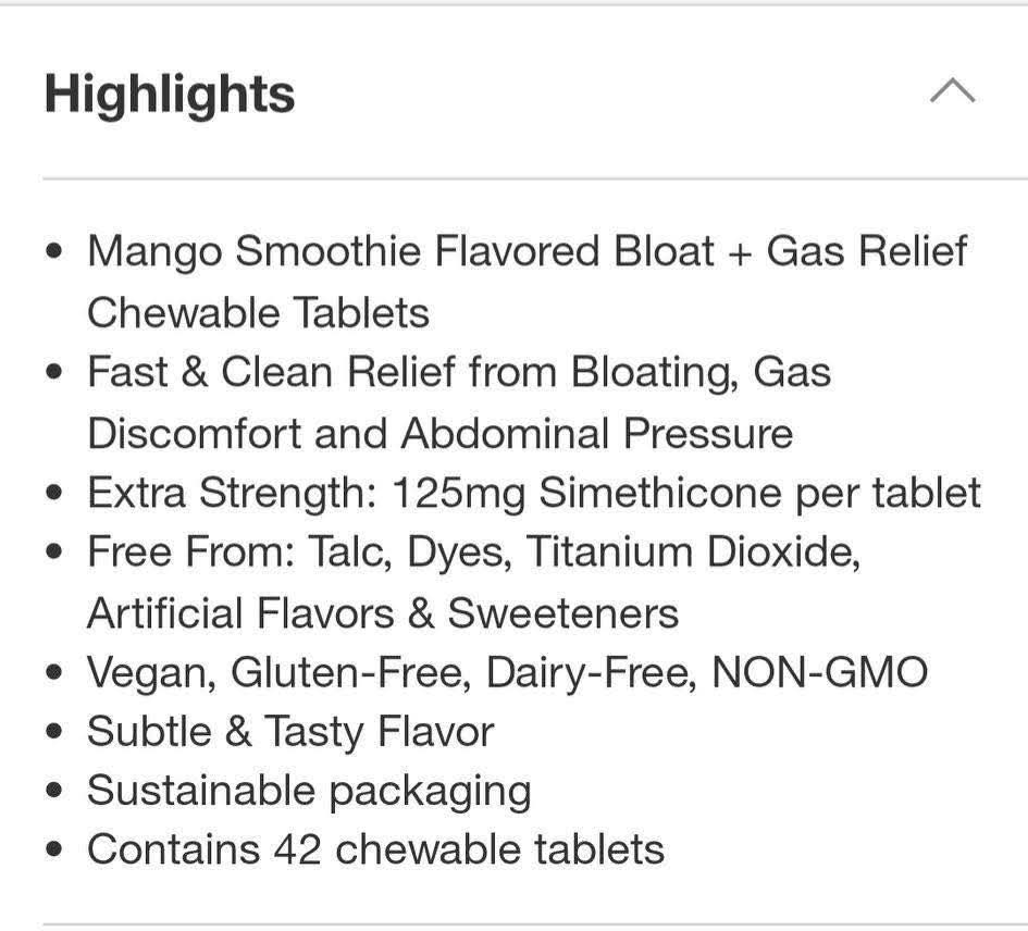 Wonderbelly Bloat and Gas Relief