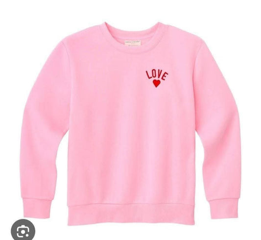 Women's Bobbie Brooks Love Sweatshirt-Pink