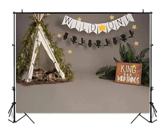 Wild One Newborn Backdrop