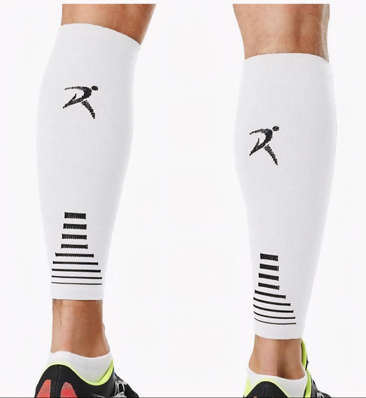 Calf Compression Sleeves-White