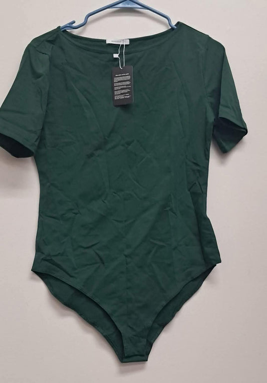 Women's Short Sleeve Body Suit-Green