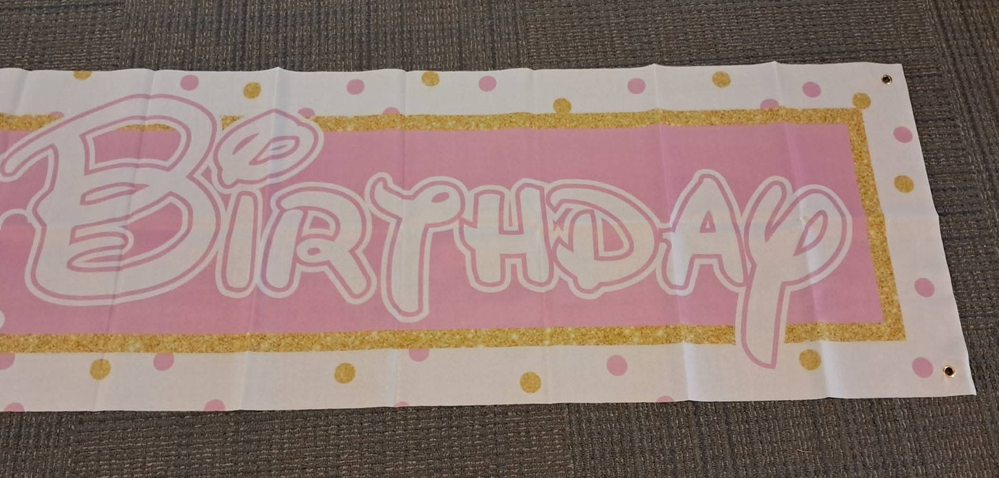 Minnie Mouse Happy 2nd Birthday Banner