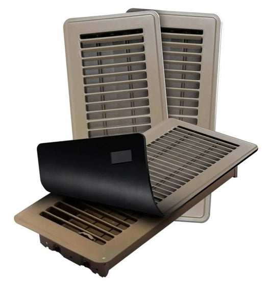 Magnetic Floor Vent Covers- Set of 3- Brown