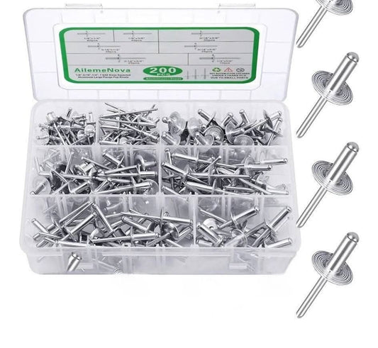 Blind Rivets/ Pop Rivets- 200 piece set