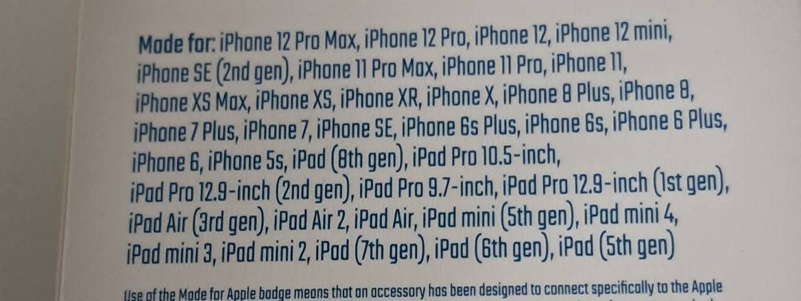 Lightening to USB IPhone Charging Cable- 3 feet