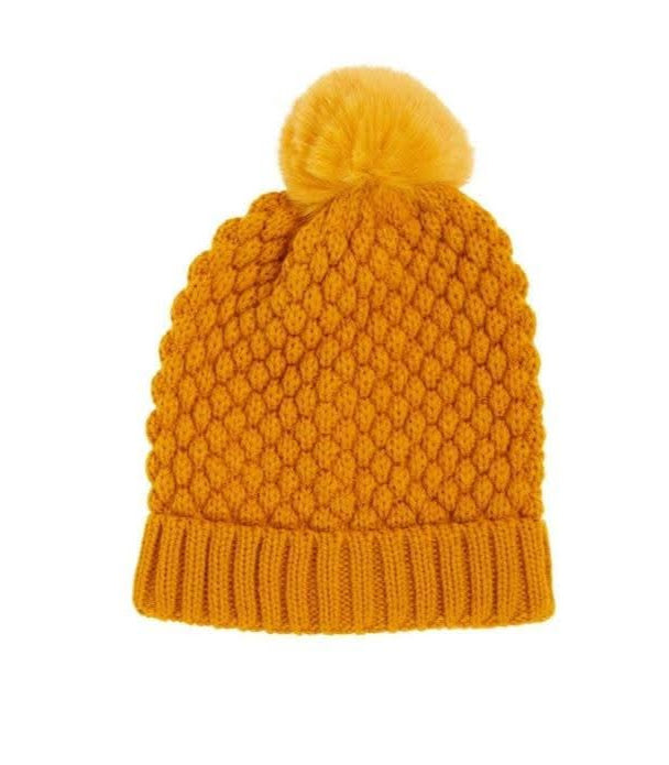 Ladies Pom Pom Beanie