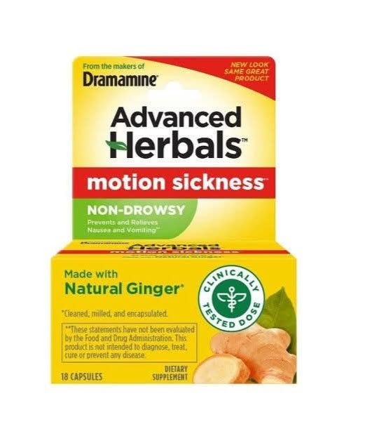 Dramamine Advanced Herbals Motion Sickness Capsules