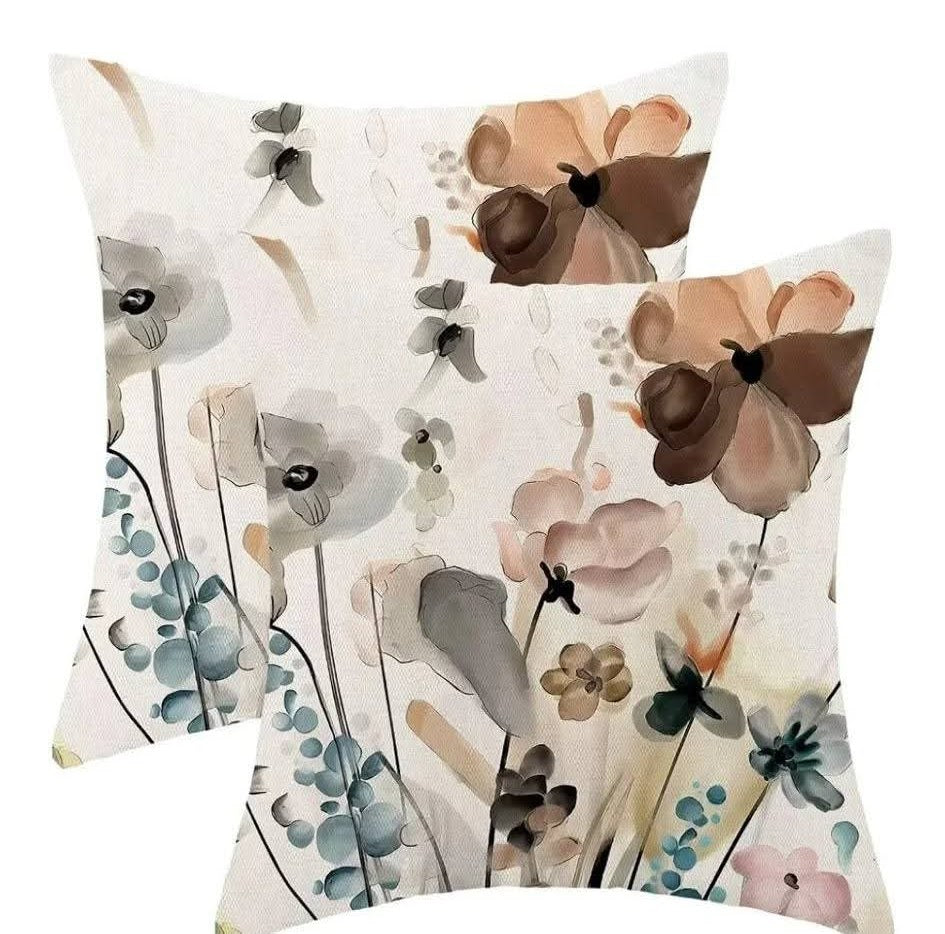 Throw Pillow Covers- 18x18 Floral