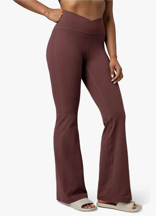 Women's DreamLux Crossover Flare Leggings