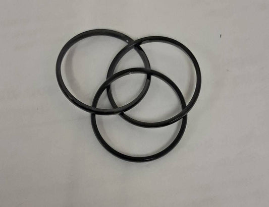 Interlocking Black Ring- Size 7