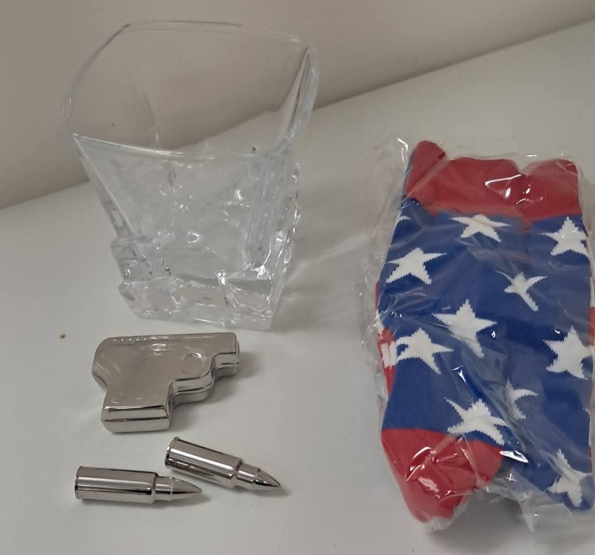 Whiskey Glass and Accessories Gift Set