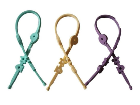 Silicone Teething Straps 5 Pack