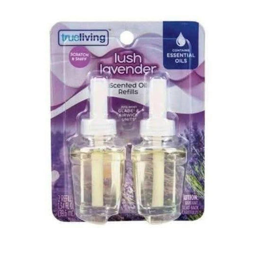 True Living Scented Oil Refills- Set of 2 Lush Lavender