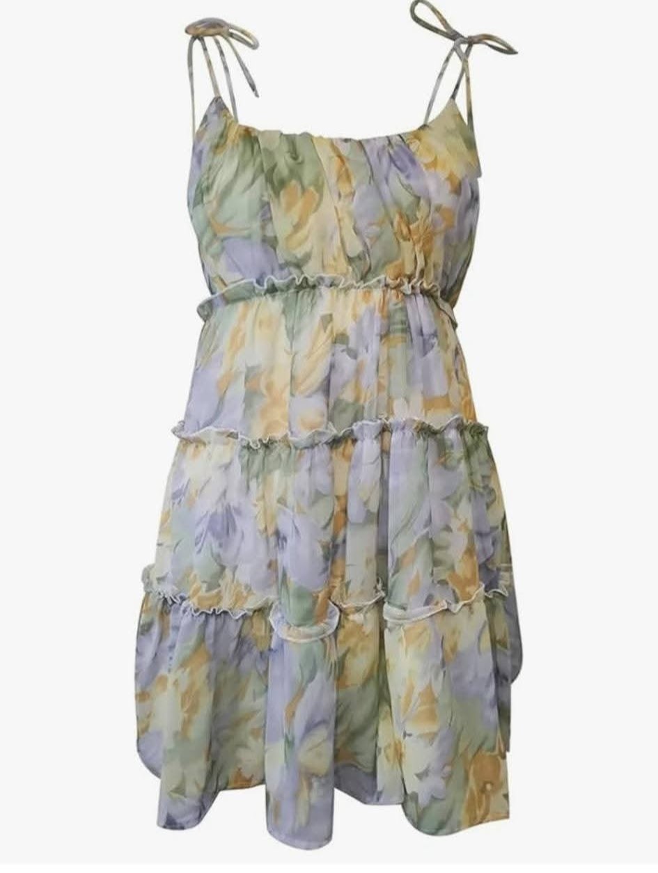 Women's Spaghetti Strap Sun Dress