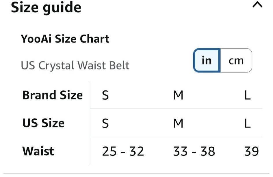 Women's Rhinestone Belt- Size Small