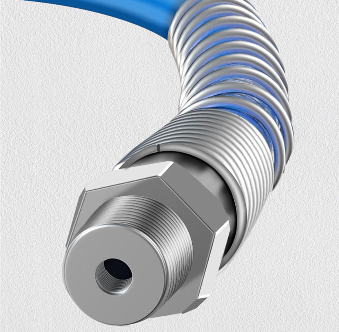 GreaseGun Coupler Quick Release Grease Coupler Lock-Type Double Handle 30cm Connecting Hose