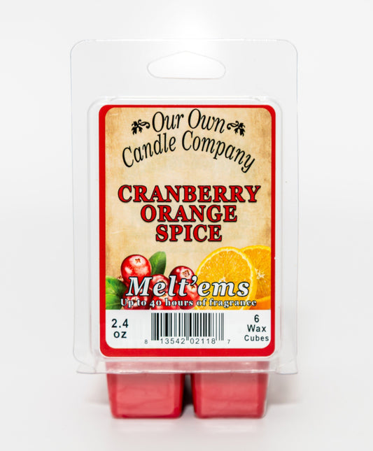 Cranberry Orange Spice Melt’ems Wax Melts Our Own Candle Company