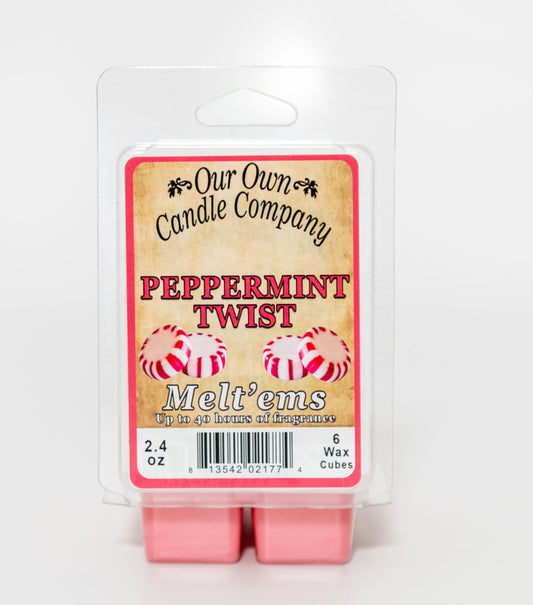 Peppermint Twist Melt’ems Wax Melts Our Own Candle Company
