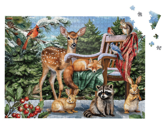 Snow Day Friends 1000 piece Jigsaw Puzzle