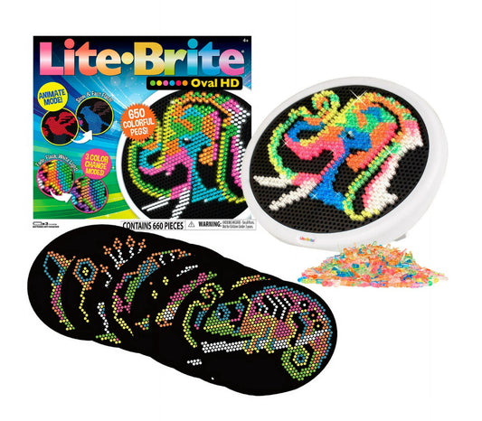 Lite-Brite  Oval HD Animate Art Template 660 pcs Color Change Mode