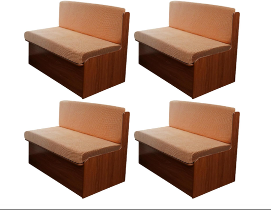 8 Piece RV Dinette Cushion Covers- Orange