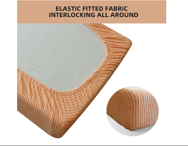 8 Piece RV Dinette Cushion Covers- Orange