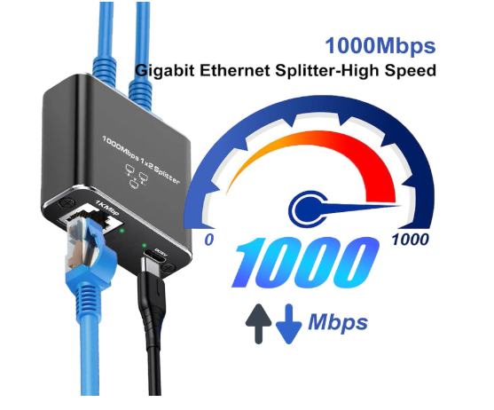 Gigabyte Ethernet Splitter 100Mbps