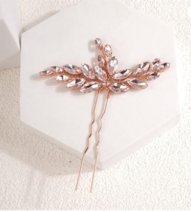 Rhinestone Hair Pins for Wedding- Set of 3