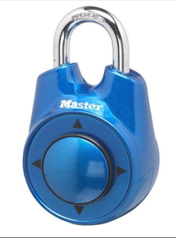 Master Lock Directional Padlock Blue