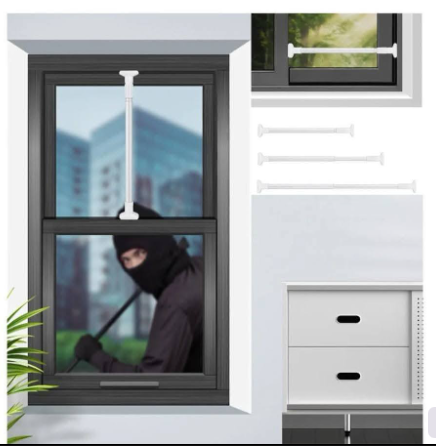 Adjustable Sliding Glass Door Lock Bar