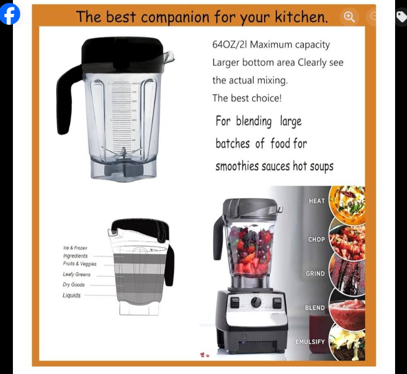Vitamix Blender Replacement Pitcher