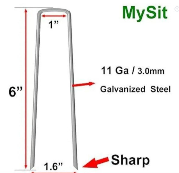 Galvanized Garden Stakes