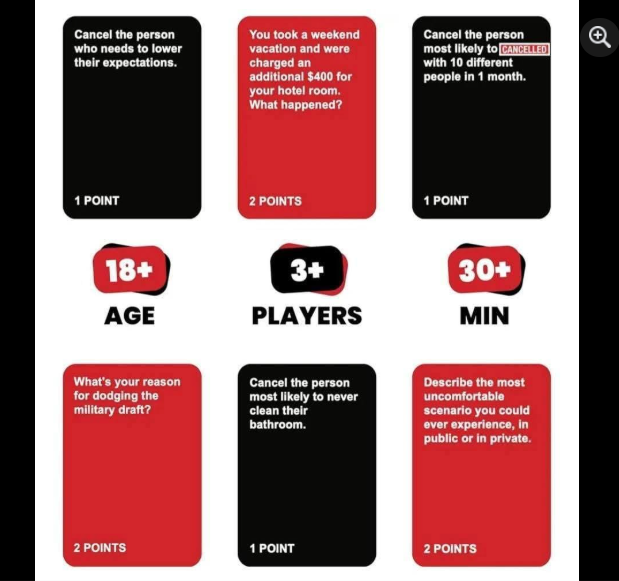 Cancelled Card Game