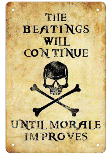 Pirate Slogan Tin Wall Sign