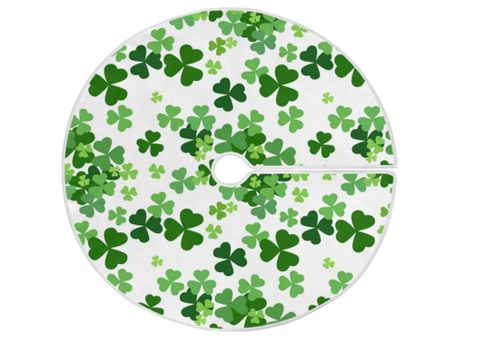 Shamrocks Christmas Tree Skirt