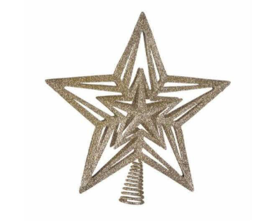 Metal Tree Topper Star