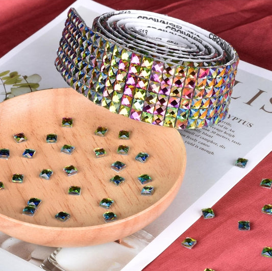 5mm Multi Colored Self Adhesive Rhinestone Tiles