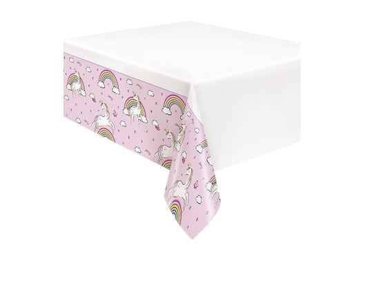 Plastic Tablecovers- 7 pack Unicorns