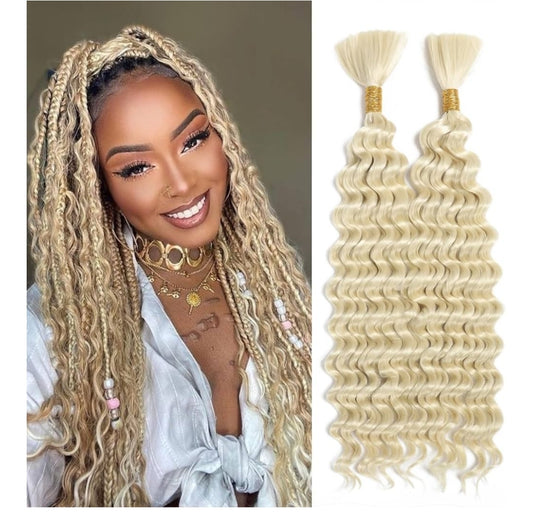 Deep Wave Bulk Hair for Braiding-18inch
