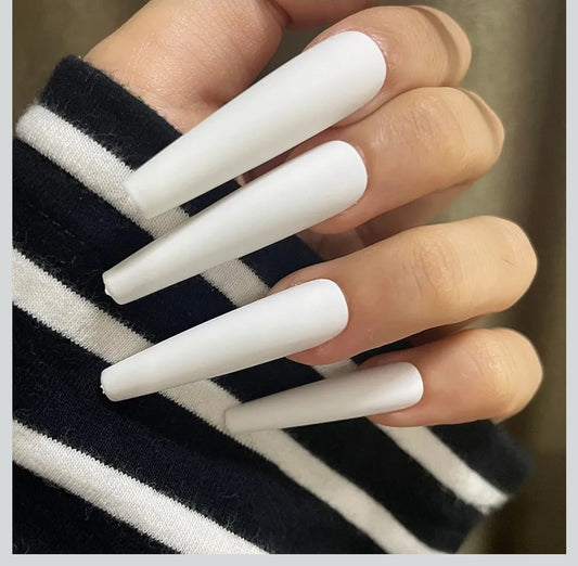Coffin Nails-White- 600 count