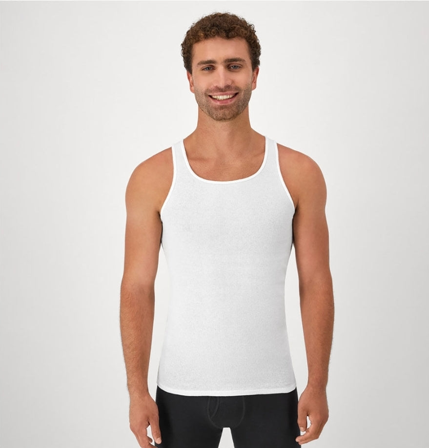 Men's Hanes Tagless Tanks- Pack of 3 White