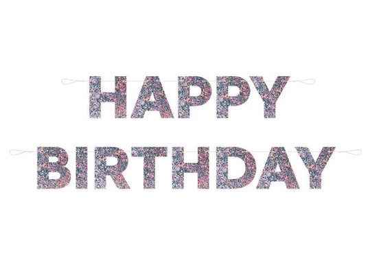 Happy Birthday Banner-Glitter- Set of 3
